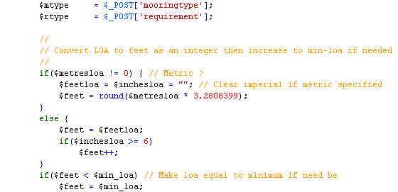 Calculator written in PHP