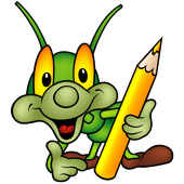 Happy Green Bug